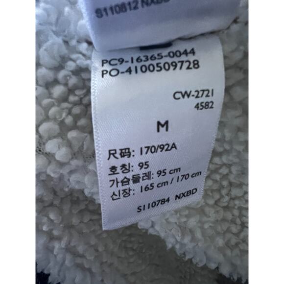 Levis Relaxed Denim Sherpa Lined Snap Mens Trucker Jacket Medium Flap Pockets - Picture 9 of 10